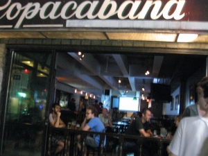 Seriously, a bar called the Copacabana...how awesome is that?!